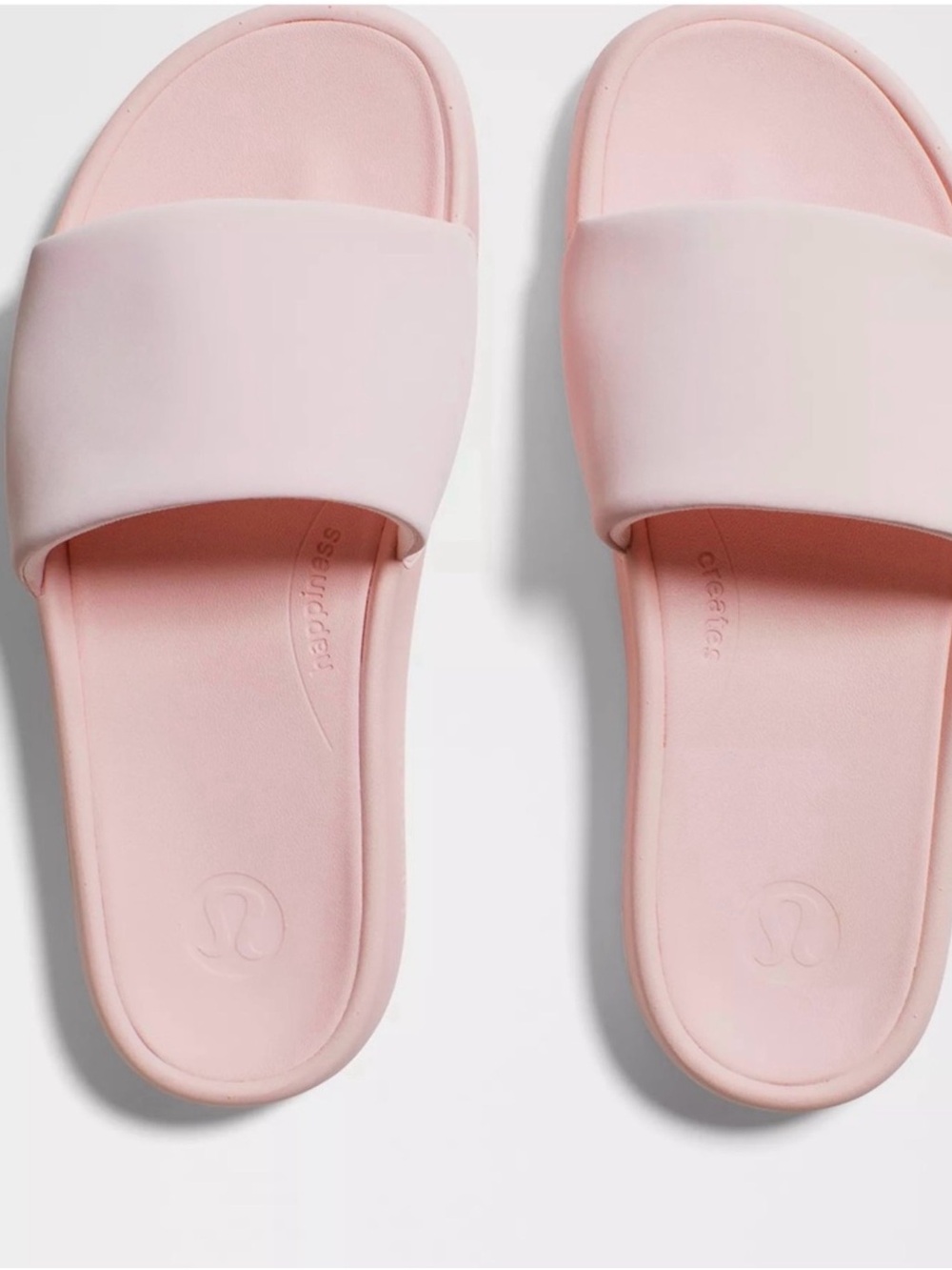 lululemon athletica Women's Slide Sandals pearl Pink sz 8 - Picture 10 of 10